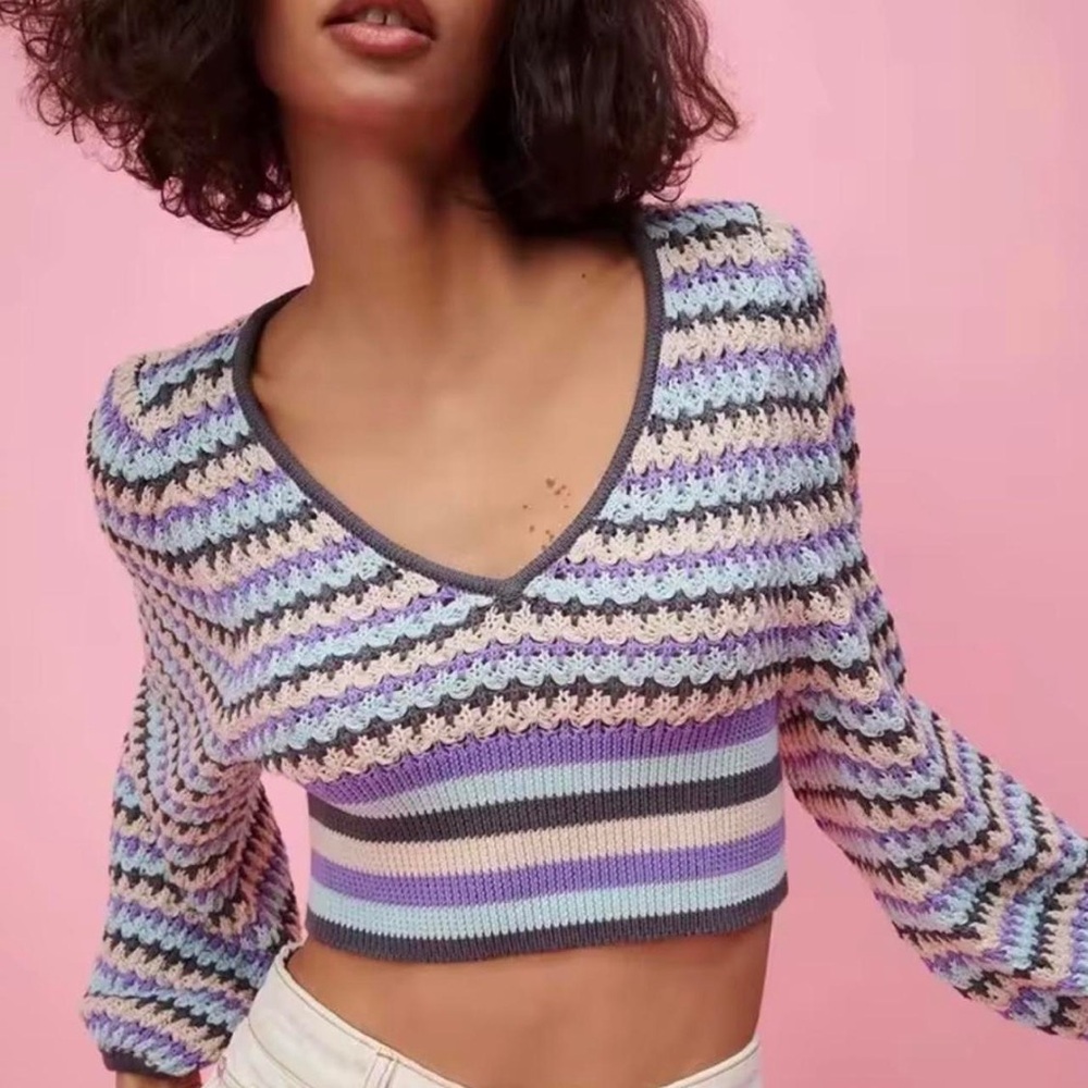 Zara crotchet crop top